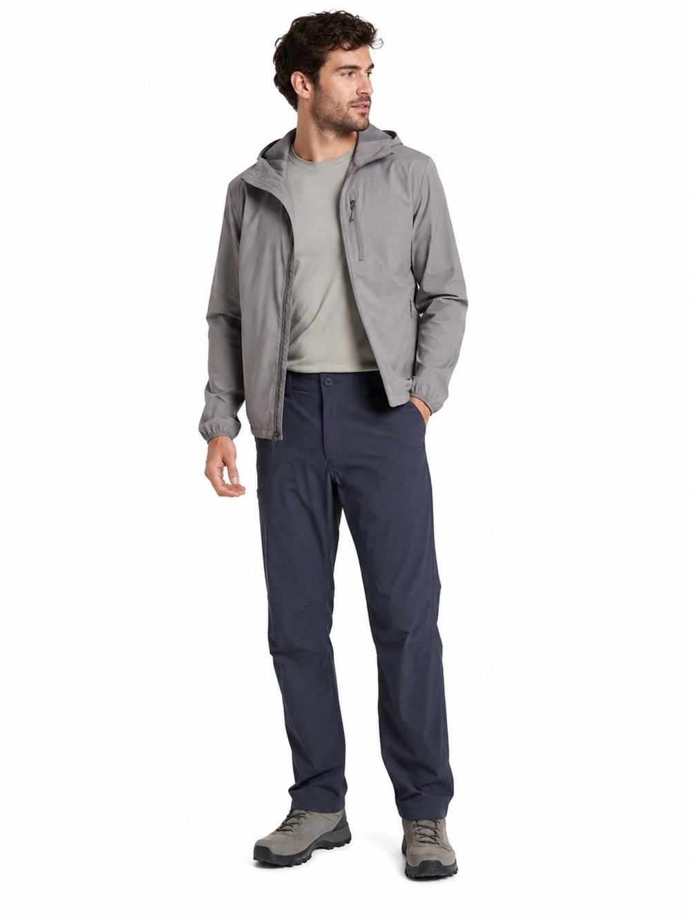 Eddie Bauer Men's Fleece Lined Rainier Outdoor Hiking Pants 34x30 Blue